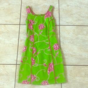 Festive cocktail dress with small sequins & beads